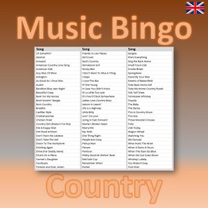 Looking for a fun and engaging way to enjoy your favorite country music hits? Look no further than Country Music Bingo! Featuring 90 songs from both new and classic artists, this game is perfect for any fan of the genre.