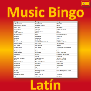 Looking for a fun and engaging way to spice up your Latino night? Look no further than our “Latin Music Bingo” game! With 90 songs from all your favorite Latino artists, this game is the perfect way to get the party started.