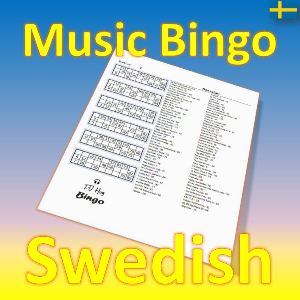 Looking for a fun and unique way to discover new music? Look no further than "Swedish Music Bingo"! With 90 songs exclusively from Swedish artists, you'll be sure to enjoy the sounds of this beautiful country.
