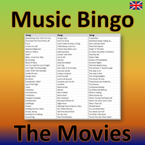 Get ready for a fun and exciting twist on the classic game of bingo with our Music & Movies Music Bingo Quiz! This unique game combines the thrill of bingo with a movie-themed quiz that will test your knowledge of some of the greatest movie soundtracks of all time.