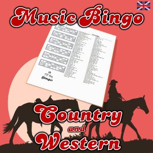Get ready for a rootin’ tootin’ good time with our “Country & Western Music Bingo” game! Featuring 75 classic country & western hits from legends like Tammy Wynette, George Jones, Buck Owens, and many more, this game is perfect for any country music fan.