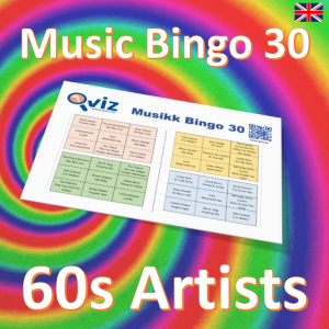 Get ready to groove to the beat of the 60s with "60s Artists Music Bingo"! This game is the perfect way to relive the iconic songs of the era.