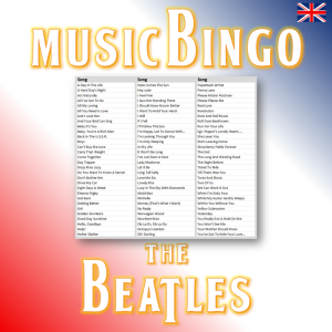 Introducing “The Beatles Music Bingo” – a unique way to experience the timeless classics of the legendary band! With 75 handpicked songs, this bingo game is perfect for fans and music enthusiasts alike.