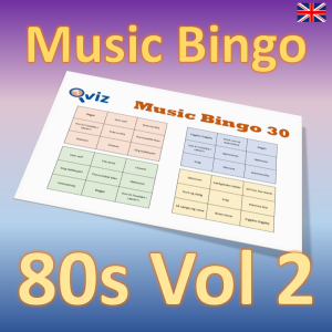 Introducing our 80s Music Bingo – the ultimate game night activity for all music lovers! With 30 iconic songs from the 1980s, you and your friends can enjoy a blast from the past while competing to be the first to call out “BINGO!”