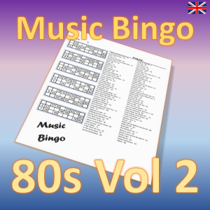 Introducing our 80s Music Bingo – the ultimate game night activity for all music lovers! With 30 iconic songs from the 1980s, you and your friends can enjoy a blast from the past while competing to be the first to call out “BINGO!”