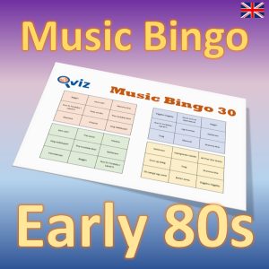 Are you ready to go back in time? Play our Early 80s Music Bingo and relive the golden era of pop, rock, and new wave. With 30 hits from the years 1980 to 1982, including classics from artists like Michael Jackson, David Bowie, and Duran Duran, you’ll have a blast guessing which song is next.