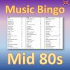 Get ready to go back in time with our “Mid 80s Music Bingo”! This exciting music bingo game features 30 hits from the years 1983 to 1986, including iconic songs from artists like a-Ha, Madonna, and Duran Duran.