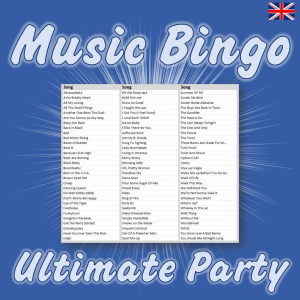 Get ready to party with “Ultimate Party Music Bingo”! This bingo game includes 30 of the ultimate party songs from different genres and decades to keep the fun going all night long.
