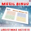 Get into the holiday spirit with our Music Bingo game featuring 30 Christmas songs from 30 different artists! Our product includes a PDF file with 100 unique bingo boards and a songlist, as well as a Spotify playlist featuring all the songs from the game. With our Music Bingo game, you can enjoy the festive tunes while also having a great time with family and friends.