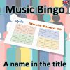 Looking for a fun and unique twist on the classic game of bingo? Look no further than our Music Bingo with a name in the title theme! Featuring 90 hit songs that all have a name in the title, our game will have you and your friends singing along and having a blast.