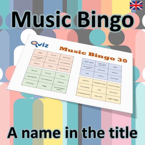Looking for a fun and unique twist on the classic game of bingo? Look no further than our Music Bingo with a name in the title theme! Featuring 90 hit songs that all have a name in the title, our game will have you and your friends singing along and having a blast.