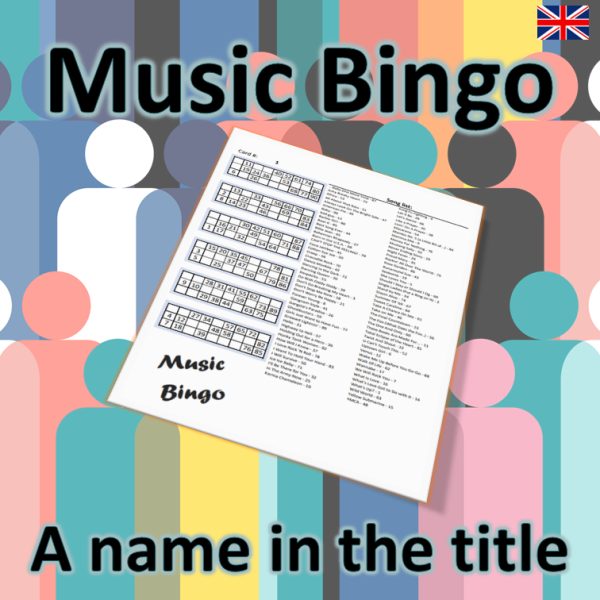 Looking for a fun and unique twist on the classic game of bingo? Look no further than our Music Bingo with a name in the title theme! Featuring 90 hit songs that all have a name in the title, our game will have you and your friends singing along and having a blast.