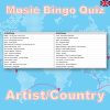 This game combines classic bingo gameplay with a music quiz, where you have to guess the artist and the country the artist comes from.