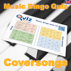 Combining the excitement of music bingo with a challenging quiz, our Cover Songs Music Bingo is the perfect way to test your guests' musical knowledge. With this fun-filled activity, you'll see if they can match the song to the correct artist. Ideal for corporate events, this engaging game will keep your guests entertained.