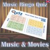 Get ready for a fun and exciting twist on the classic game of bingo with our Music & Movies Music Bingo Quiz! This unique game combines the thrill of bingo with a movie-themed quiz that will test your knowledge of some of the greatest movie soundtracks of all time.