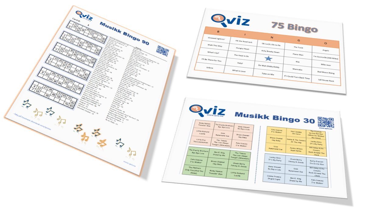 bingocard formats