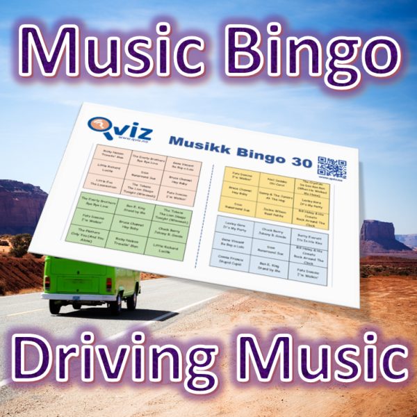 Introducing “Driving Music Bingo” – the ultimate game for music lovers who love hitting the open road and exploring new places.