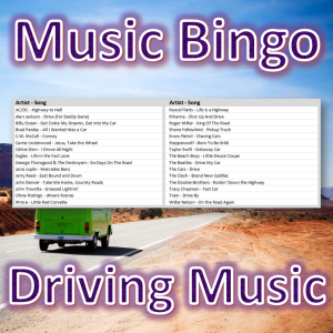 Introducing “Driving Music Bingo” – the ultimate game for music lovers who love hitting the open road and exploring new places.