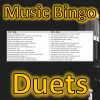 Introducing “Duets Music Bingo” – the ultimate game for music lovers who appreciate the magic that happens when two artists come together to create something special.