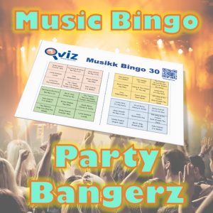 Get ready to turn up the volume and dance the night away with our Party Bangerz Music Bingo! With 30 tracks of the hottest party bangers, this bingo game is the perfect addition to any celebration. From classic hits to current chart-toppers, you'll be singing and dancing along all night long.
