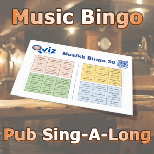 Introducing the perfect addition to any pub night or gathering - the "Pub Sing-a-Long Music Bingo"! With 30 classic sing-a-long songs, this music bingo will have everyone tapping their feet and belting out the tunes.