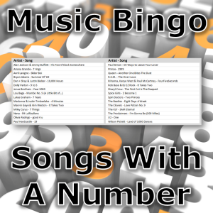 Introducing “Songs with a Number Music Bingo” – the ultimate game for music lovers who want to count their way through some classic tunes.