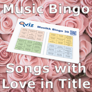 Introducing “Songs with Love in title Music Bingo” – the ultimate game for music lovers who believe in the power of love and all the different ways it can be expressed in music.