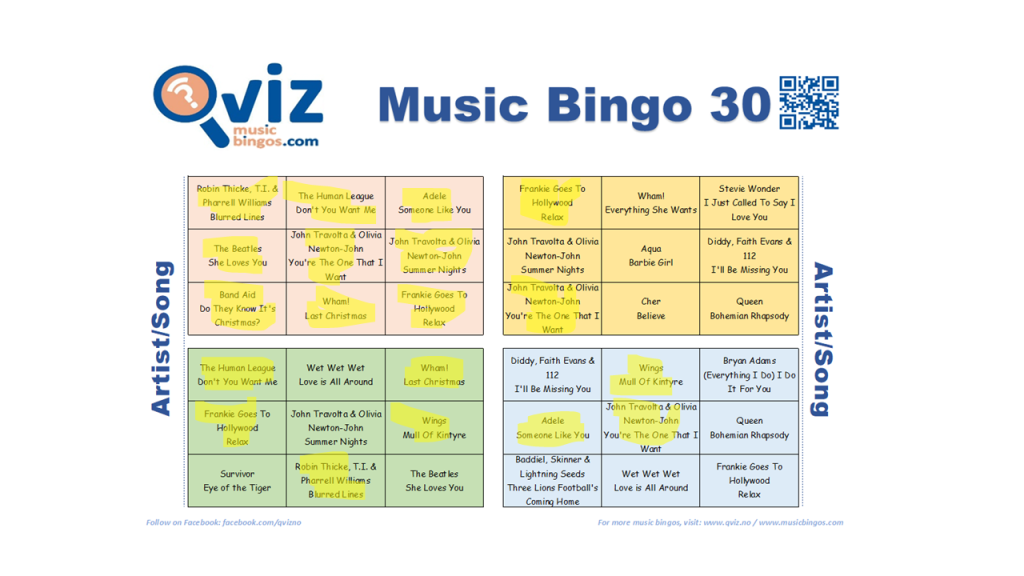example on how to win in music bingo 30