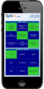 digital bingo board on mobile