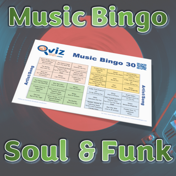 Get ready to groove with Soul and Funk Music Bingo! Our curated playlist features classic soul and funk music that will have you dancing in your seat.
