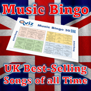 Featuring 30 of the most iconic songs in UK music history, our music bingo game is a perfect way to relive the greatest hits of all time.