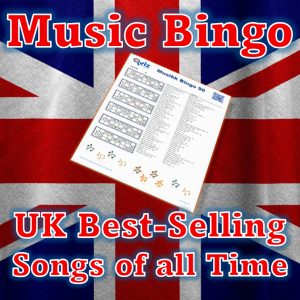 Featuring 90 of the most iconic songs in UK music history, our music bingo game is a perfect way to relive the greatest hits of all time.