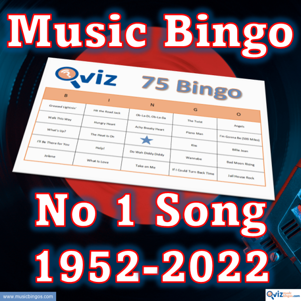 Experience the nostalgia and excitement of our Music Bingo game! With 75 carefully selected songs, each representing the top-selling hit of its year.
