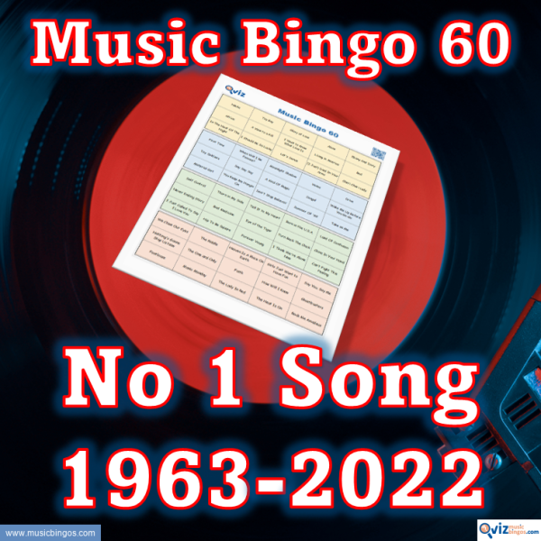 Experience the nostalgia and excitement of our Music Bingo game! With 60 carefully selected songs, each representing the top-selling hit of its year.