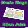 Music bingo with 30 songs by Elton John. Test your friends and get to know his greatest hits. PDF file with 100 bingo boards and link to Spotify playlist.