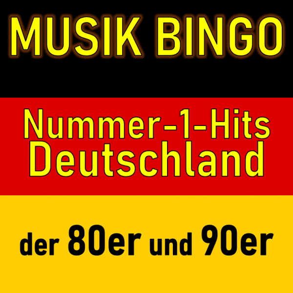 Nummer-1-Hits Deutschland der 80er und 90er - Musik Bingo
